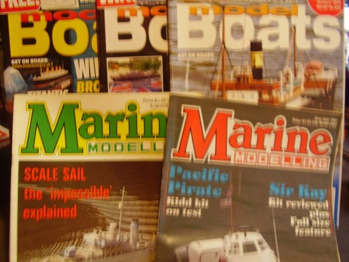 Job lot model boat mags - lot, 5